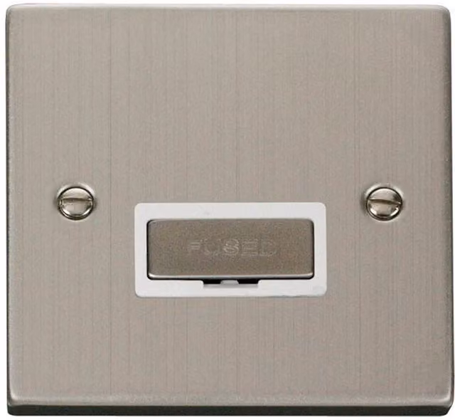 SE HOME White and Silver Stainless Steel Surface Socket with Plate
