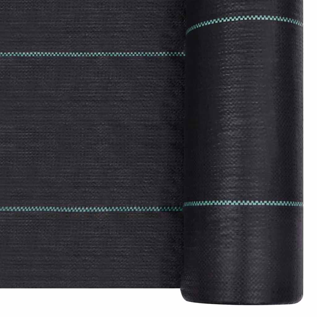Berkfield Home Black Weed and Root Control Mat, W: 2 m, L: 150 m – 2
