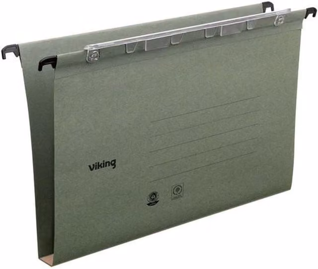 Office Depot Pack of 25 Green A4 Vertical Suspension Files
