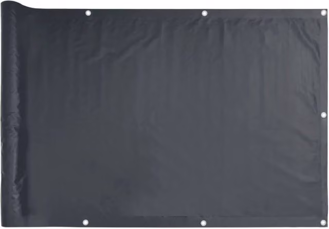 Berkfield Home Anthracite Balcony Screen in Oxford Fabric, W/H: 90 x 300 cm – 1
