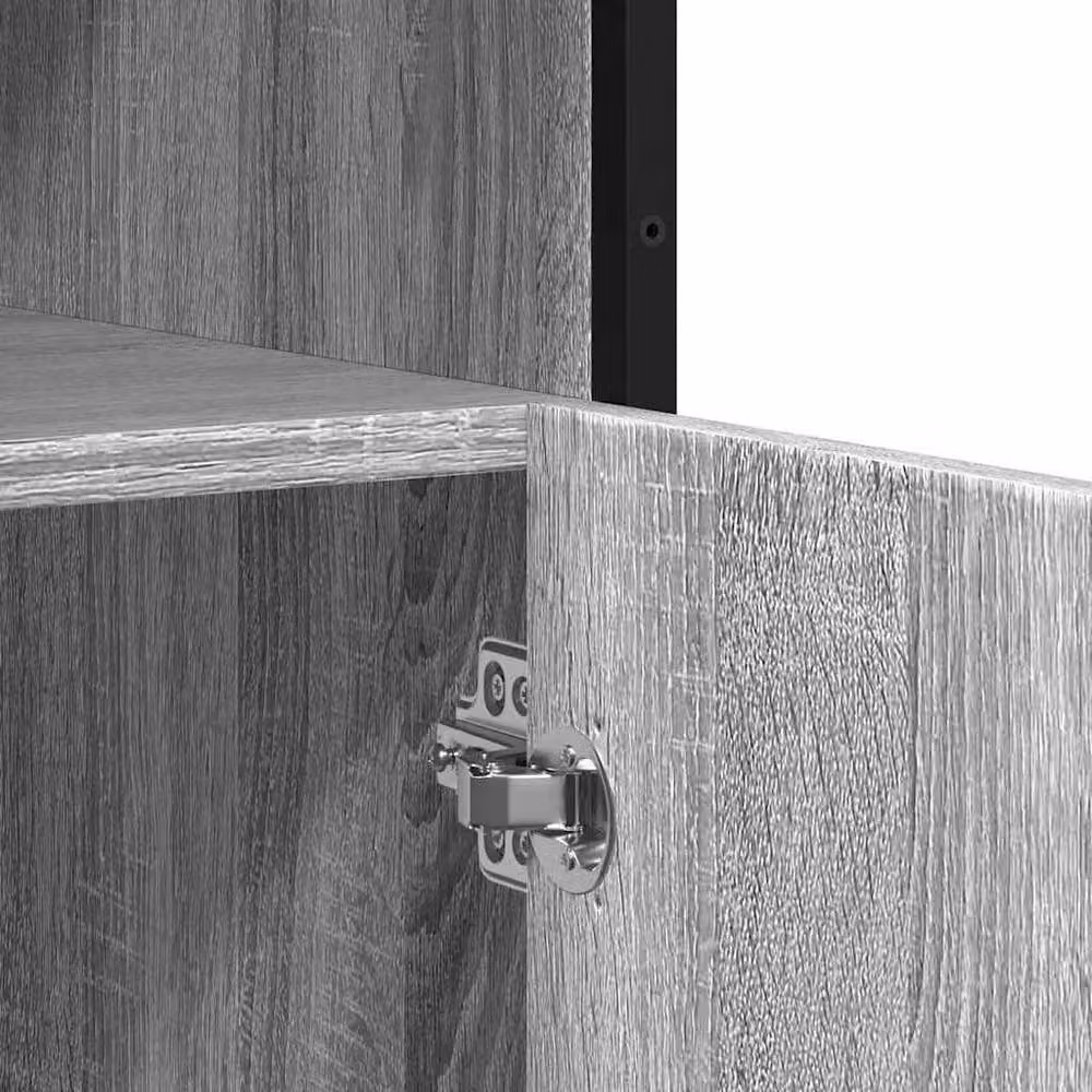 Berkfield Home Grey Sonoma Sideboard in Engineered Wood, W/D/H: 100 x 35 x 76 cm – 6