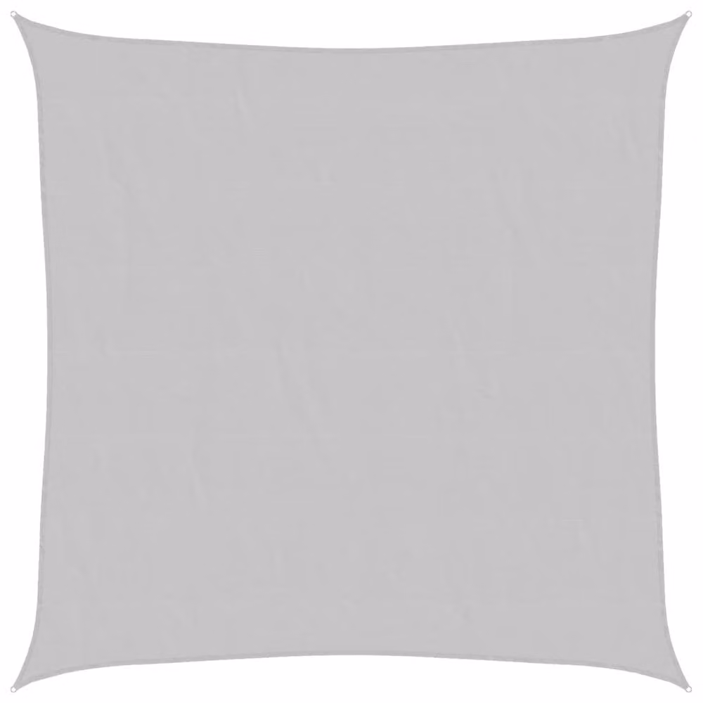 Berkfield Home Square Sun Shade Sail in Light Grey, 3 x 3 m, 100% Polyester