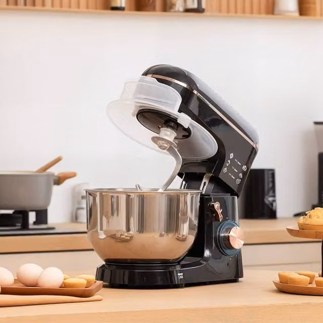 Kelvenix Stand Mixer with 6 Speeds and Pulse Function in Black – 1