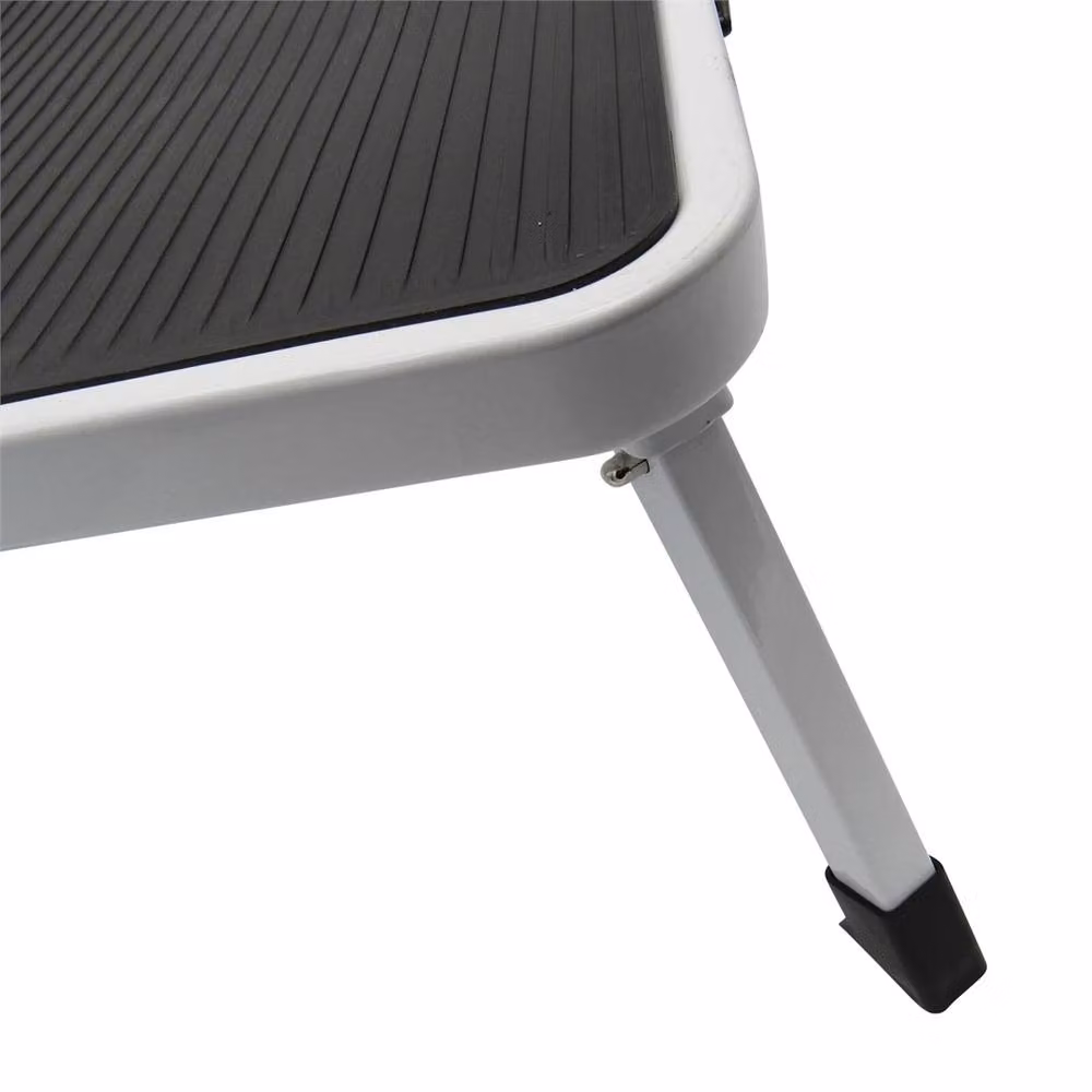 Nordara White Single Folding Step Stool with Handle and Non-Slip Rubber Feet – 2