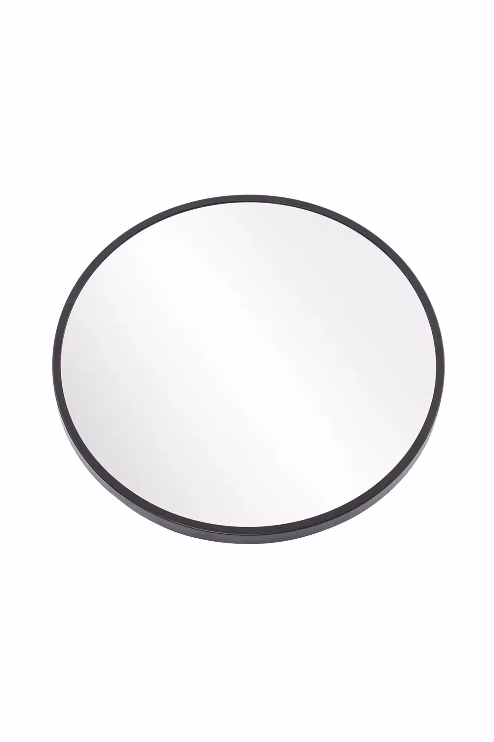 Living and Home Modern Round Wall Mirror with Black Metal Frame, Large – 4