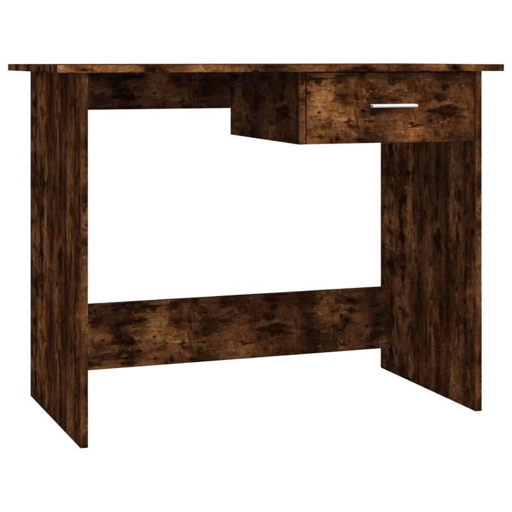 Berkfield Home Elegant Writing Desk in Smoked Oak Brown, W/D/H: 100 x 50 x 76 cm – 3