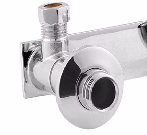 Nuie A313 Modern Bathroom Fast Fit Brackets for Bar Thermostats, Chrome, W: 105 mm, H: 190 mm – 2