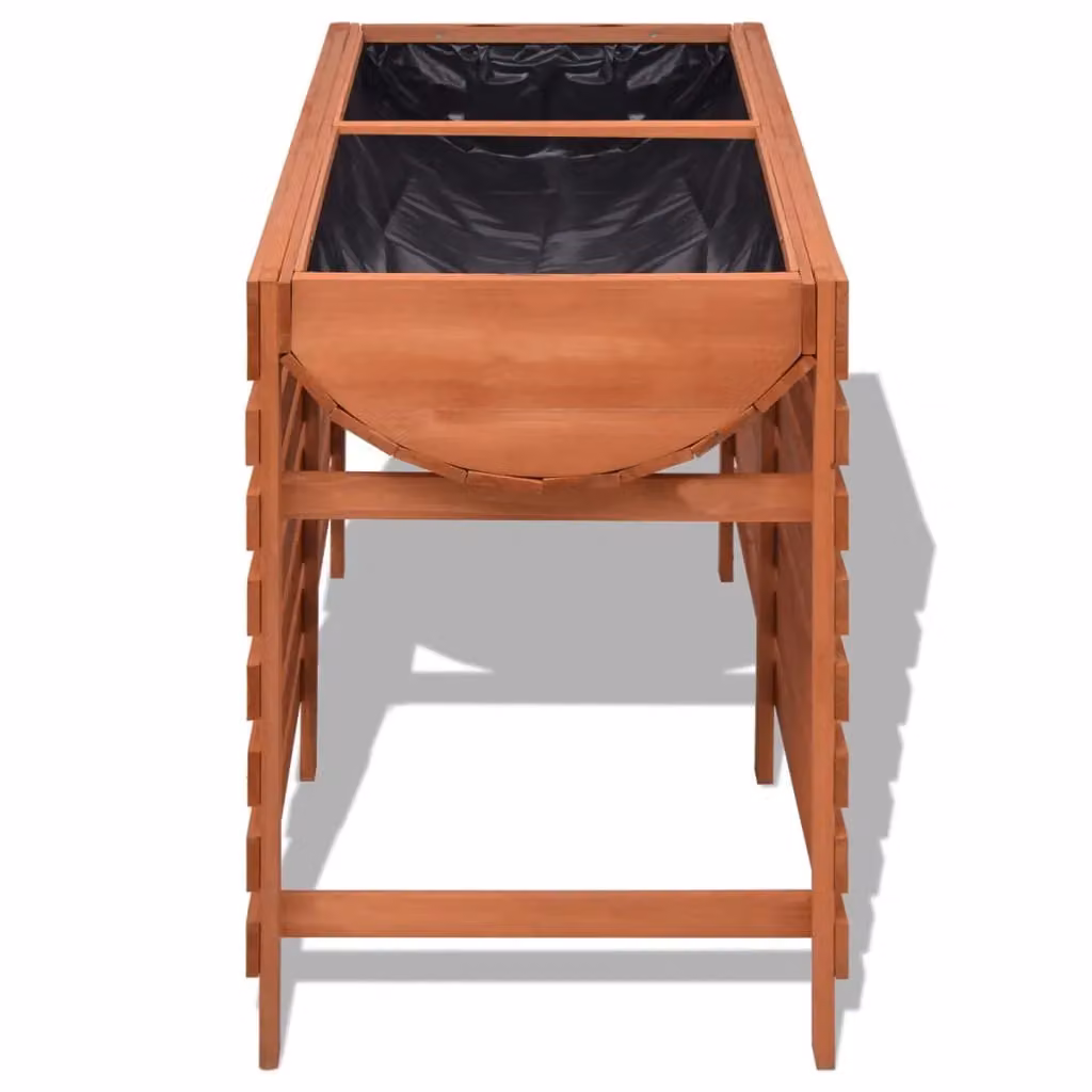 Berkfield Home Wood Planter in Brown, W/D/H: 100 x 50 x 71 cm – 2