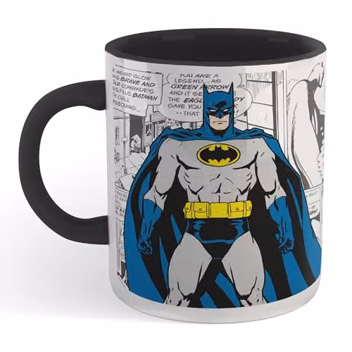Zavvi Batman Comic Ceramic Mug in Black and Multicolour – 2