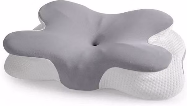 PAWNORA Ergonomic Memory Foam Pillow in Grey – 1
