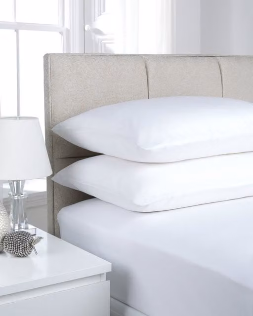 Smart Living Non-Iron Polycotton Standard Pillowcase in White, 50 x 75 cm