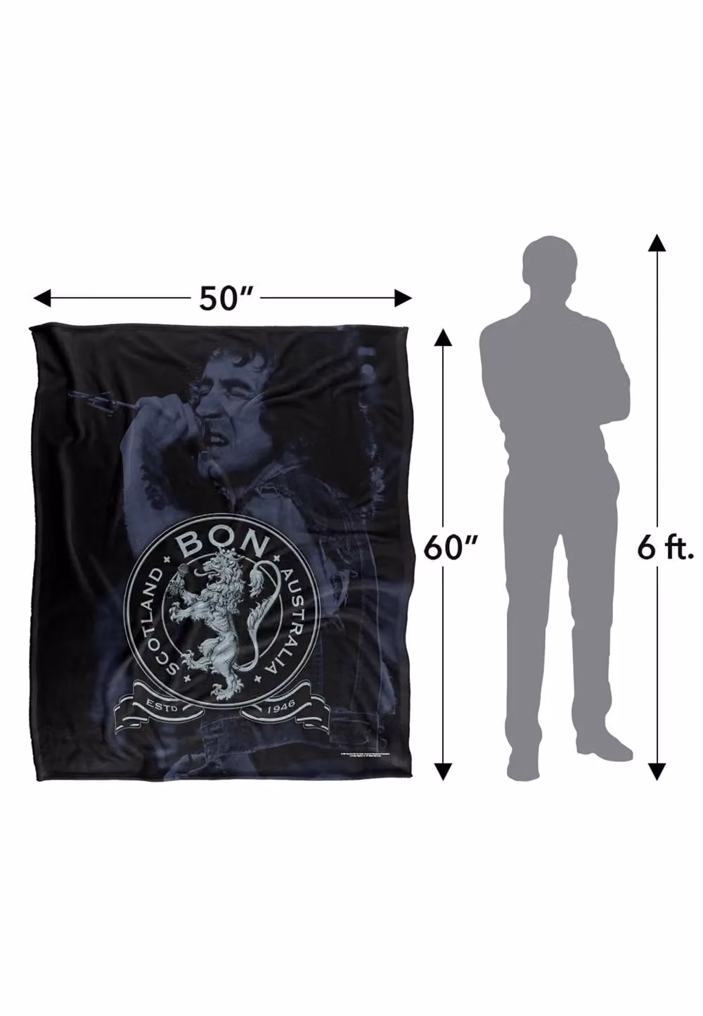 Bon Scott Seal Silky Touch Super Soft White Fleece Throw Blanket W/D/H: 152 x 127 cm – 8