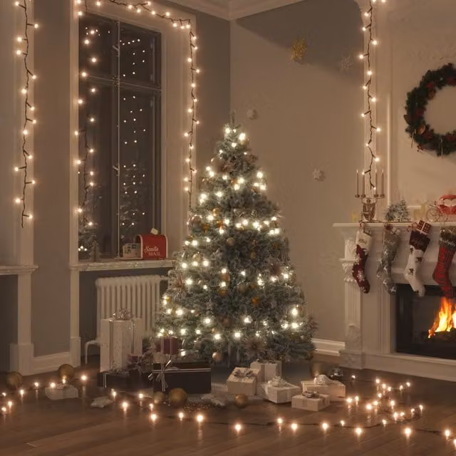 Berkfield Home Warm White LED String Light with 150 LEDs, 15 m, PVC