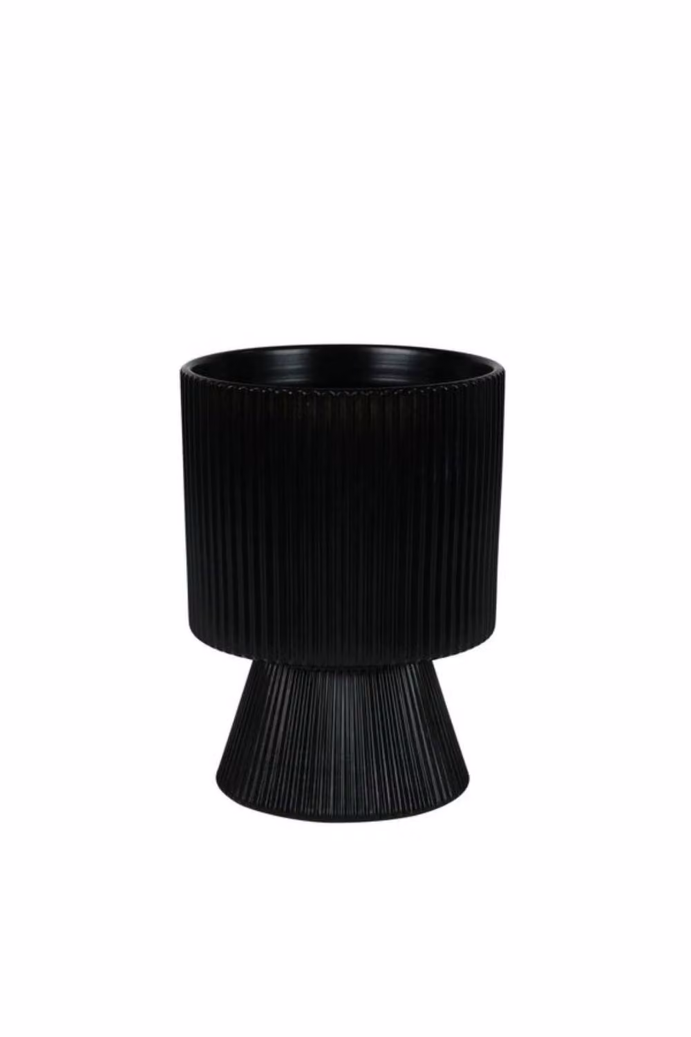 KDMD Hortus Oslo Ceramic Tabletop Pot, Black, W: 16 cm, D: 16 cm, H: 22.5 cm – 2