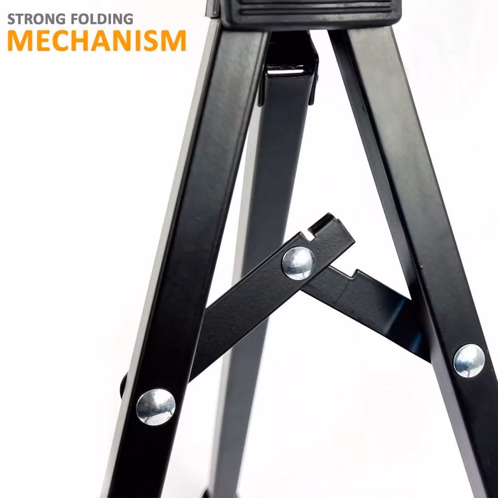 Kelvenix Large Floor Folding Guitar Stand Holder in Black – 2