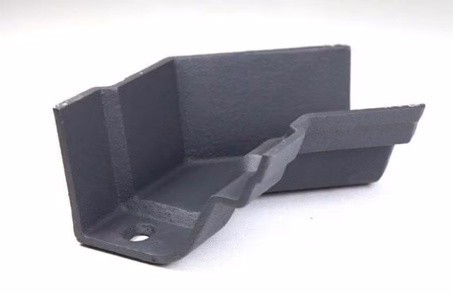 Hargreaves Premier Cast Iron Notts Ogee Gutter Internal Angle 135 Degree, Black, 115mm