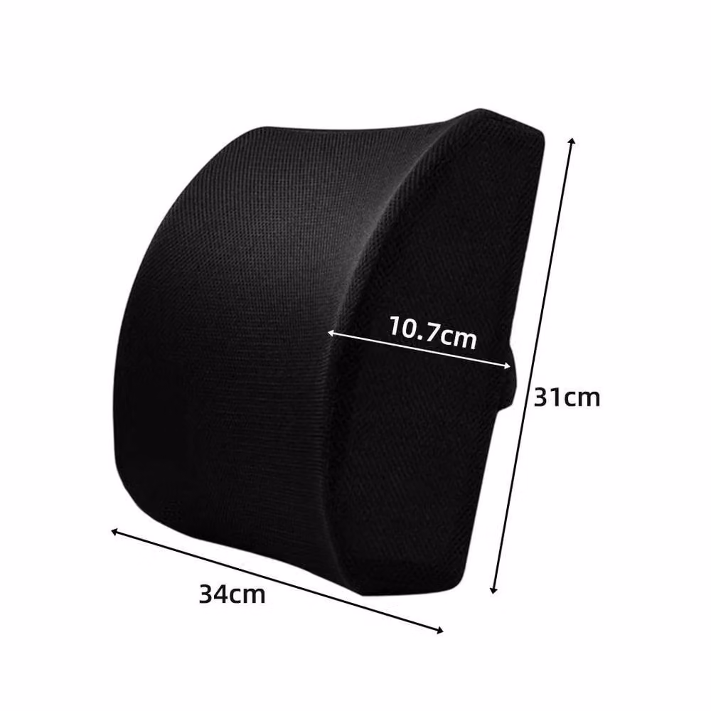 SPETLEK U-Shaped Memory Foam Seat and Back Support in Black – 2