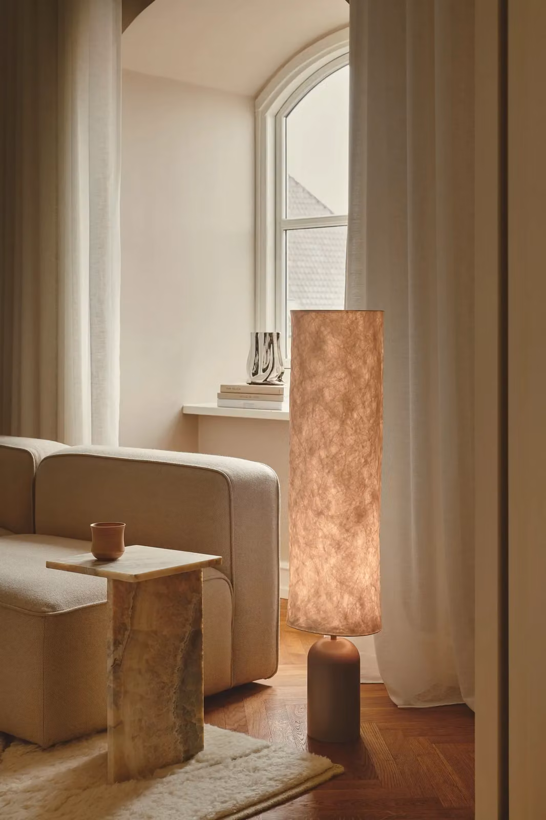 Nordlux Talli Floor Lamp in Brown with Tyvek Shade and E27 Socket – 2