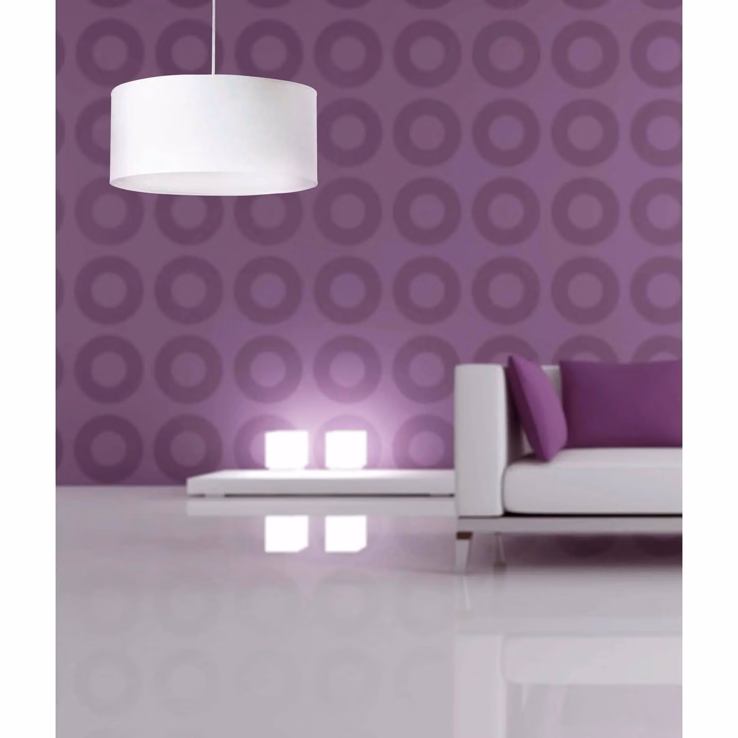 Netlighting Seven Round 2-Light Small Ceiling Pendant in White with E27 Socket – 2