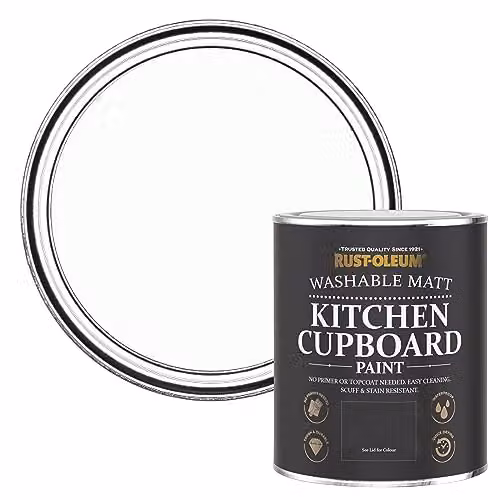 Rust-Oleum Moonstone Water-Based Kitchen Cupboard Paint in Matt Finish, 0.75 l – 1