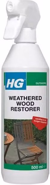 HG Living Weathered Wood Restorer, White, 500 ml – 1