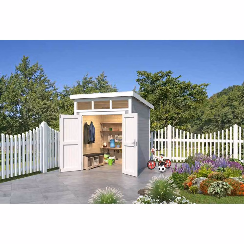Lasita Maja Ltd Kibo 1-Log Cabin Garden Room and Home Office in Beige, W: 223.5 cm, D: 220 cm, H: 245.1 cm – 3
