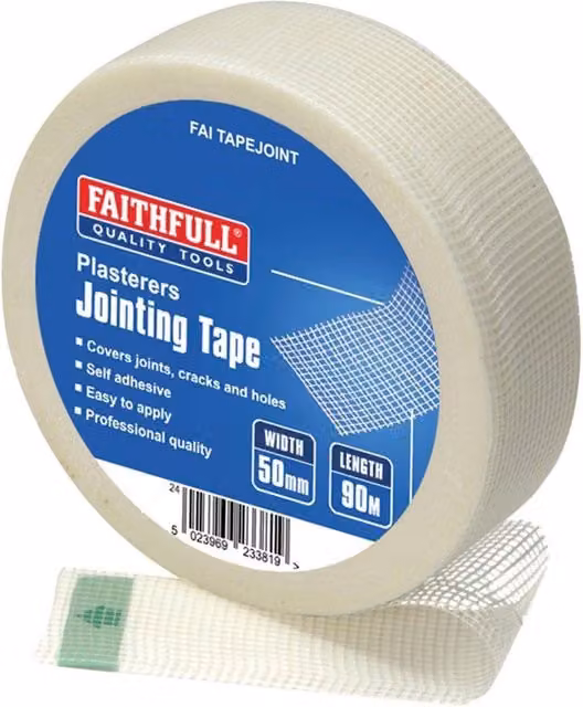 Faithfull Plasterer's Joint Tape, Width: 5 cm, Length: 90 m, Multicolour