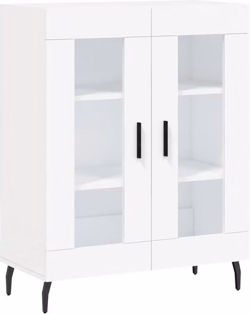 Berkfield Home White Sideboard, W: 69.5 cm, D: 34 cm, H: 90 cm – 1