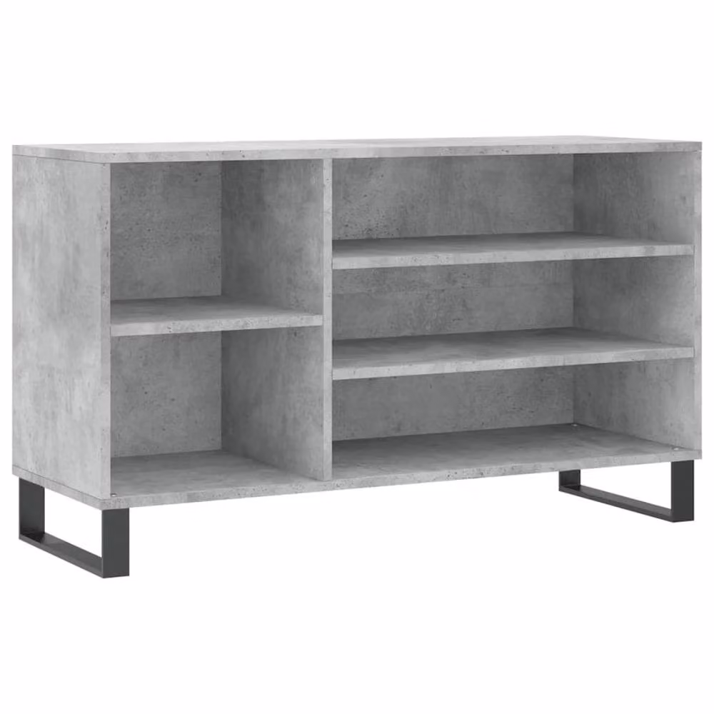 Berkfield Home Industrial Shoe Cabinet in Concrete Grey, W/D/H: 102 x 36 x 60 cm – 3