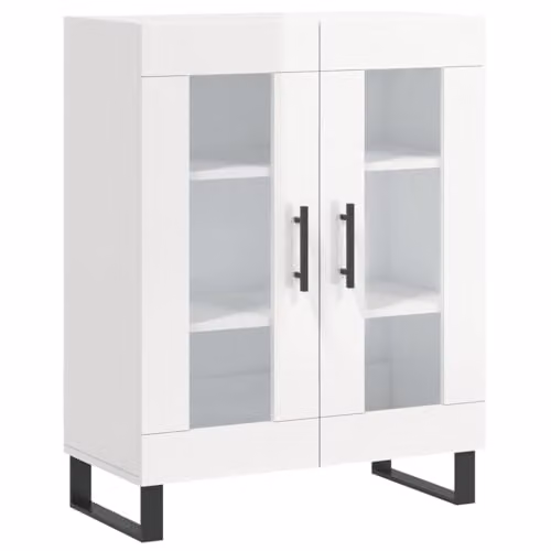 vidaXL Glossy White Sideboard W/D/H: 69.5 x 34.0 x 90.0 cm – 1
