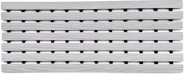 Nicoman Anti Slip PVC Duckboard Shower and Bath Mat, Grey, W: 61 cm, D: 25 cm