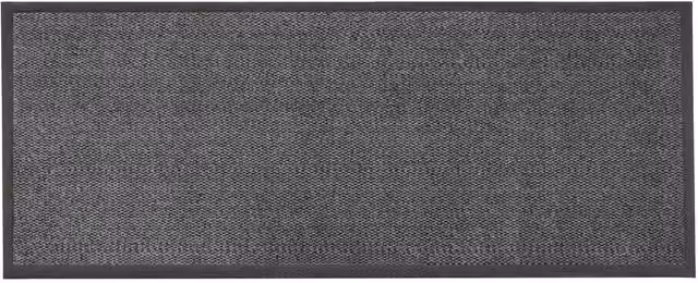 JVL Heavy Duty Dirt Repellent Barrier Door Mat, Grey and Black, W: 60 cm, L: 150 cm