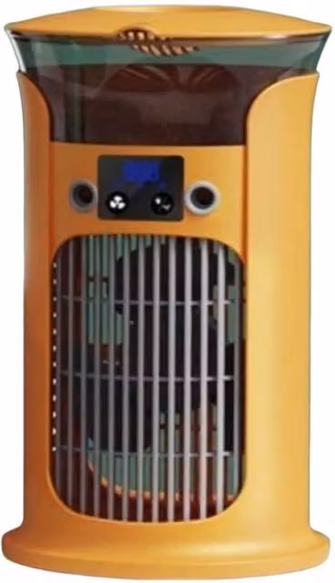 Quipulse Silent Multi-functional Cooling Fan with Oscillation and Light in Yellow
