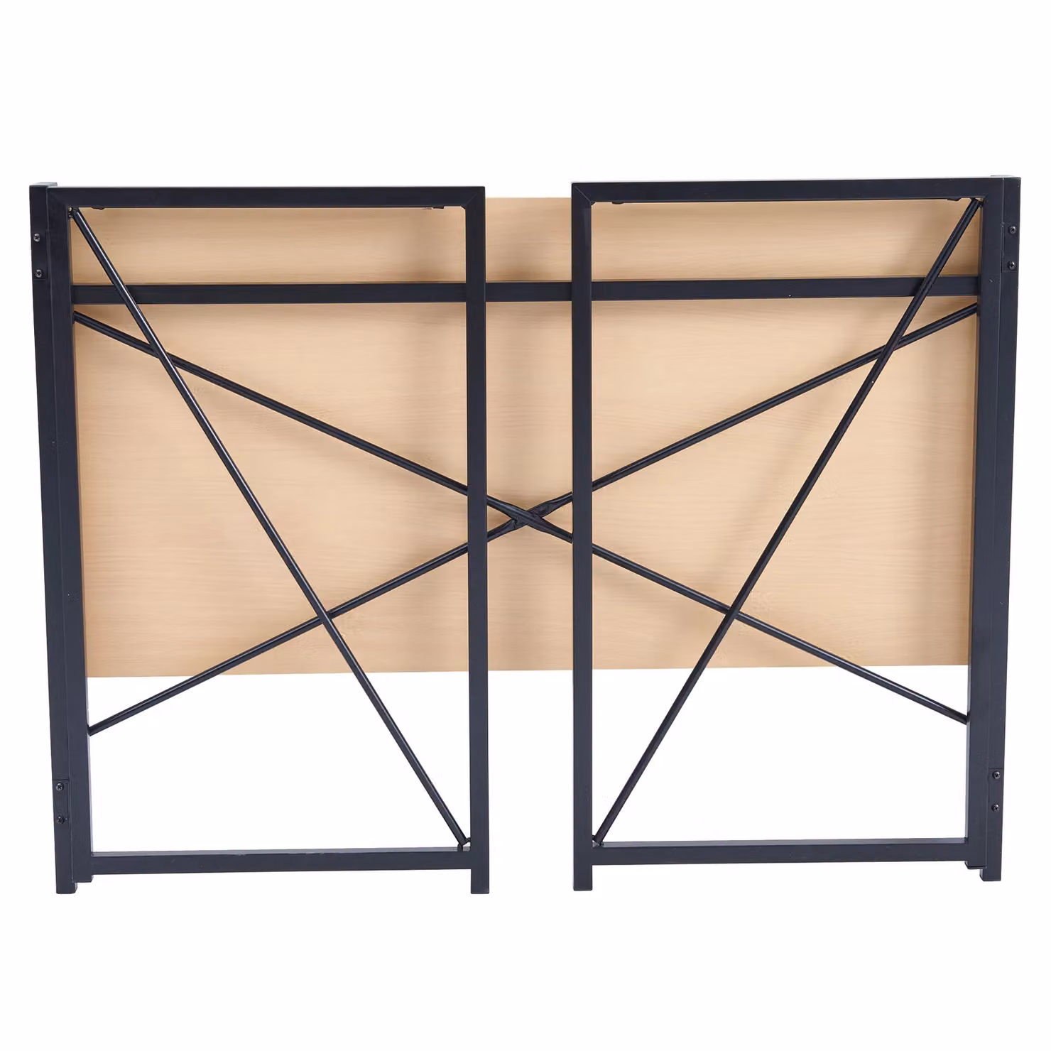 MCC Direct Miami Felix Folding Writing Desk in Natural Wood with X-Frame Design – 2