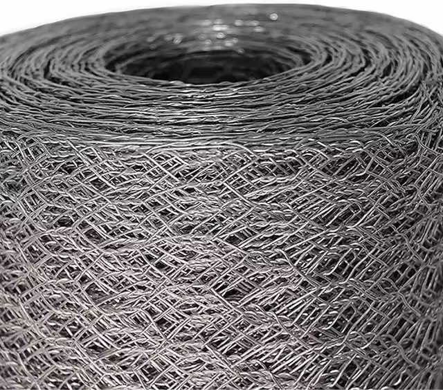 Garden Mile Galvanised Steel Chicken Wire Garden Mesh, Silver, H 60 cm x L 5 m, 1 cm Mesh Size