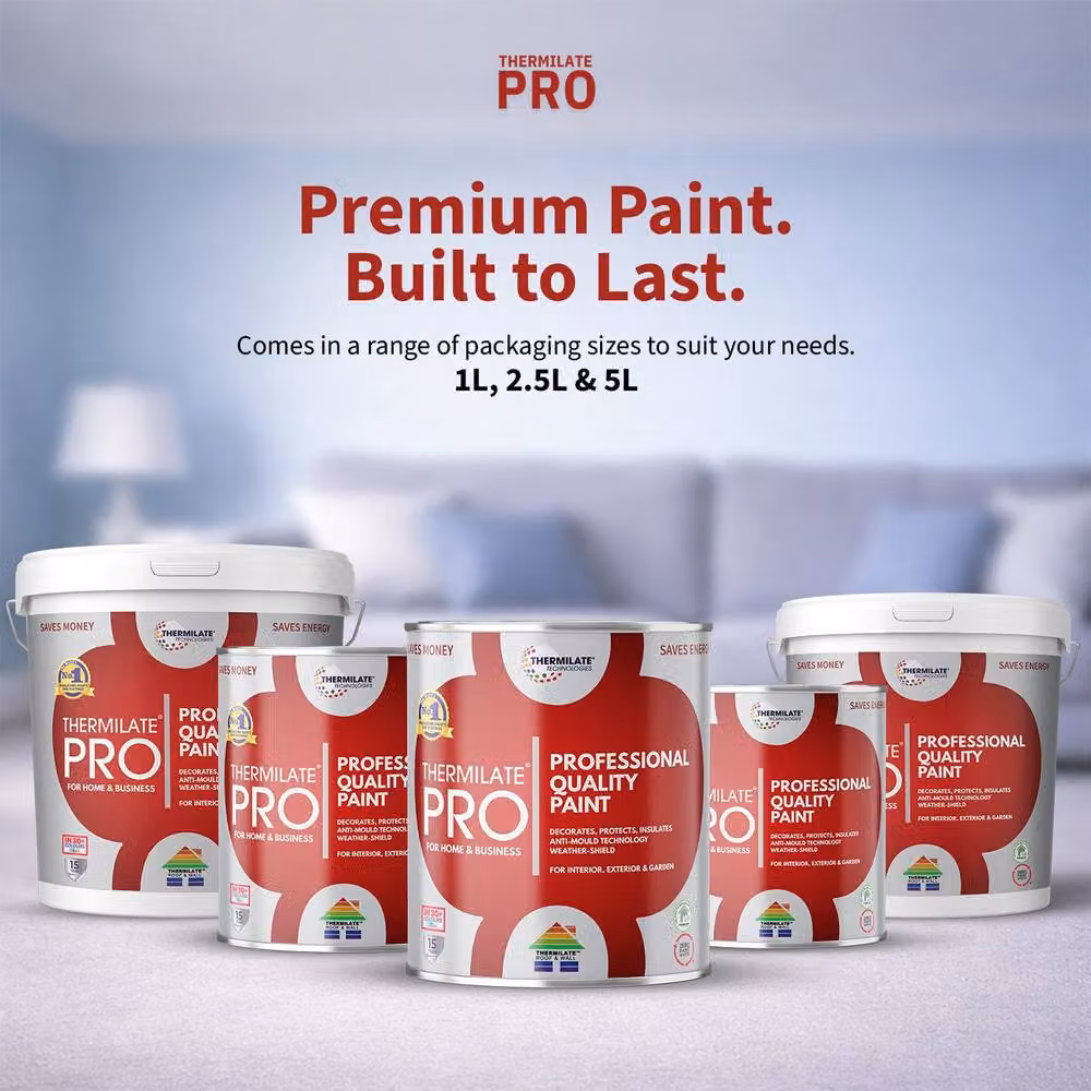 Thermilate Technologies Pro Flex Multi Surface All-in-One Satin Paint, Black, 20 l – 2