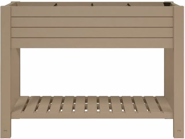 Berkfield Home Garden Raised Bed in Brown Plastic, W/D/H: 110 x 45 x 79 cm – 1