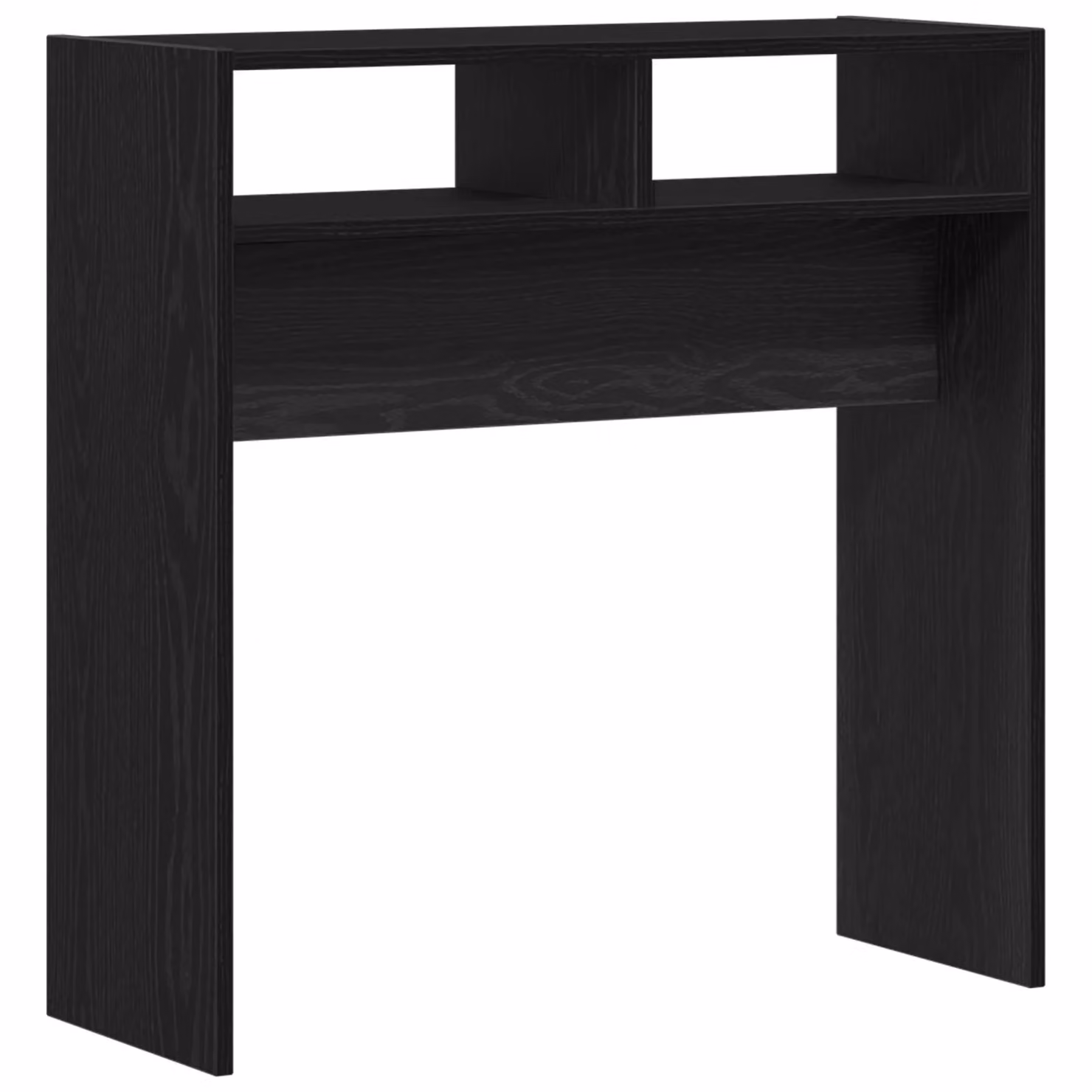Berkfield Home Black Oak Console Table in Black Engineered Wood, W/D/H: 78 x 30 x 80 cm – 2
