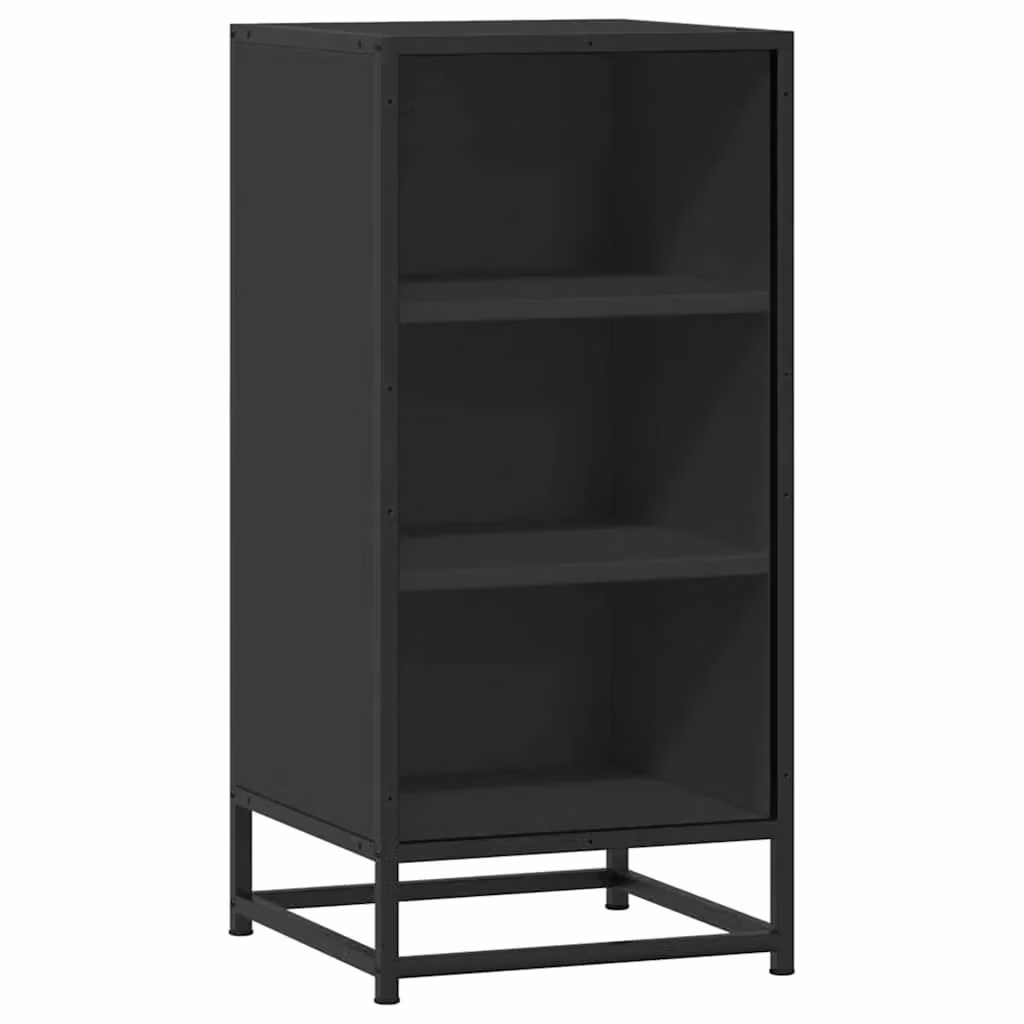 Berkfield Home Industrial Sideboard in Black, MDF and Metal, W: 35.5 cm, D: 35 cm, H: 76 cm – 2