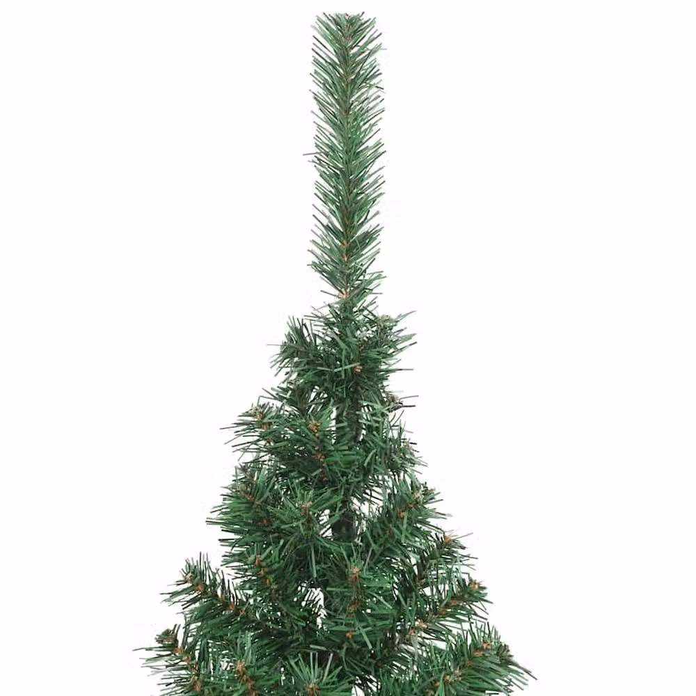 Berkfield Home Beautiful Green Artificial Half Christmas Tree with Stand, Height: 210 cm – 4
