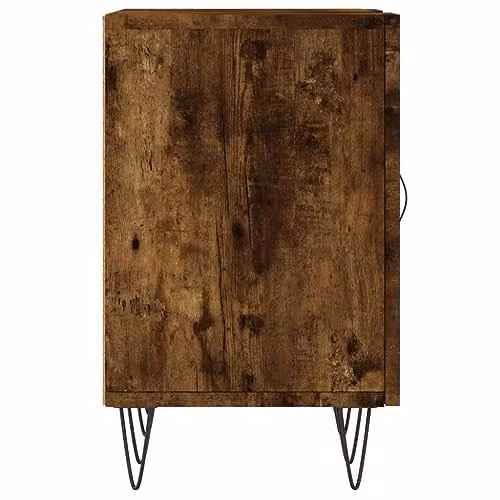 vidaXL Industrial TV Cabinet in Brown Oak and Metal – 4