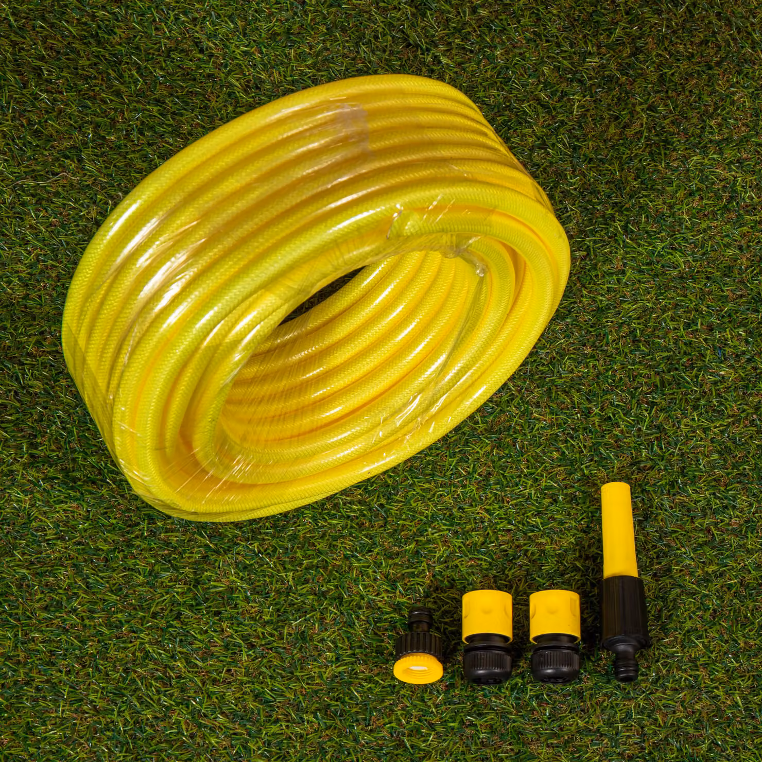 Samuel Alexander 25m Kink Resistant Professional Garden Hose Pipe in Yellow with Fittings – 2
