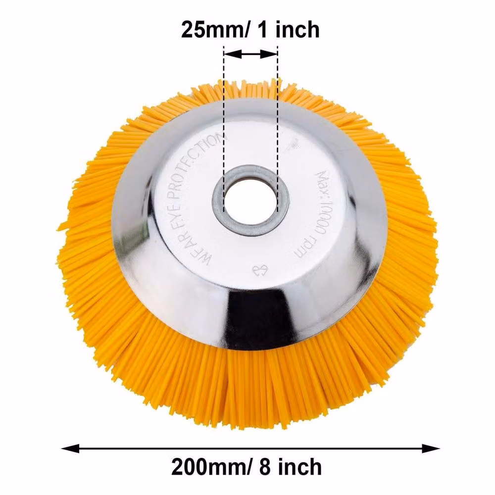 FLAVORA Nylon Grass Strimmer and Weeding Brush Head, Yellow, 1.25 kg – 2