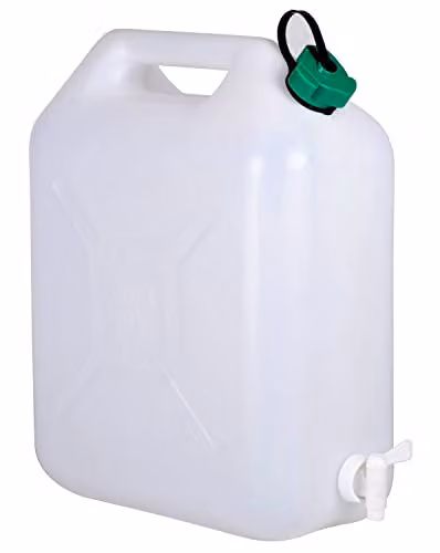 Highlander Algi 07510010 Jerry Can, 10 l, White