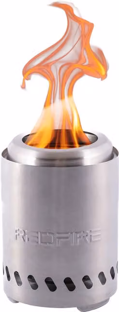 RedFire Volcano Stainless Steel Tabletop Pellet Fire Pit, Silver, Diameter: 14 cm