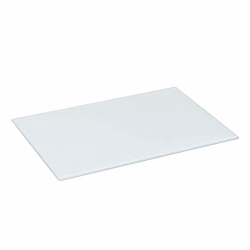 Harbour Housewares Rectangular Glass Chopping Board in White and Grey with Non-Slip Feet, W: 40 cm x D: 30 cm – 1