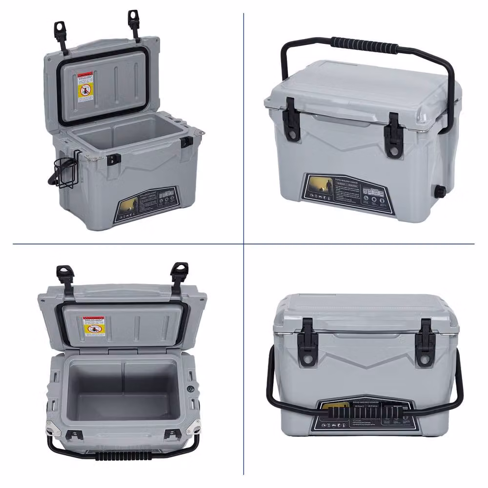 London Boutique Ice Chest Cooler Box 20QT Grey – 2