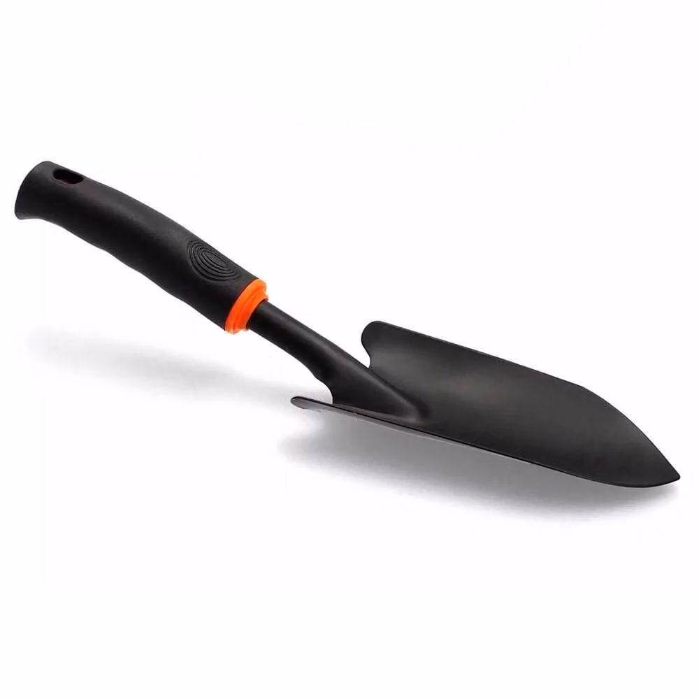 VOGREX Deluxe Wide Steel Garden Spade Trowel with Ergonomic Grip in Black – 2