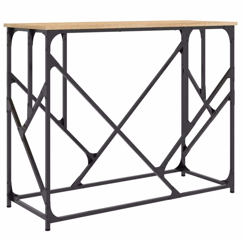 Berkfield Home Sonoma Oak Console Table, Brown, W/D/H: 100 x 40 x 80 cm – 2