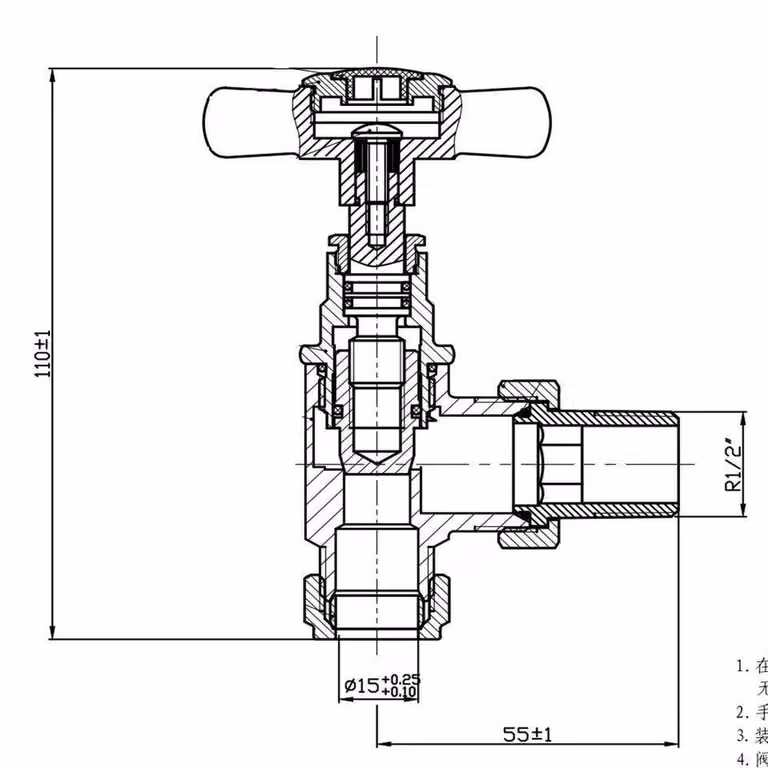 SPETLEK Pair of Angled Manual Radiator Valves with Cross Head in Silver Chrome, 15mm